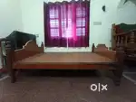 King size  wooden Cot urgent sale