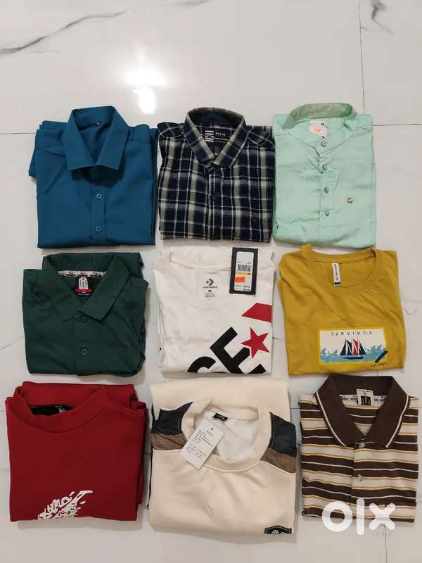 Branded Shirts & T-Shirts (M/L/3XL) Lightly Used & New Great Condition
