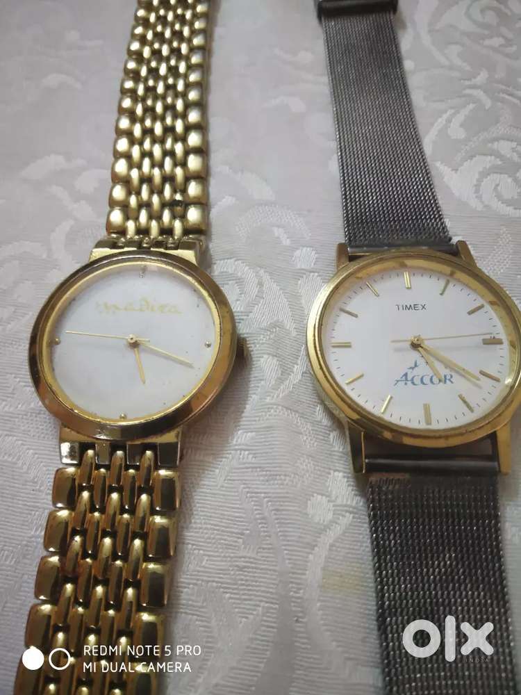 2 men's waches brant Timex quartz ranin good condition