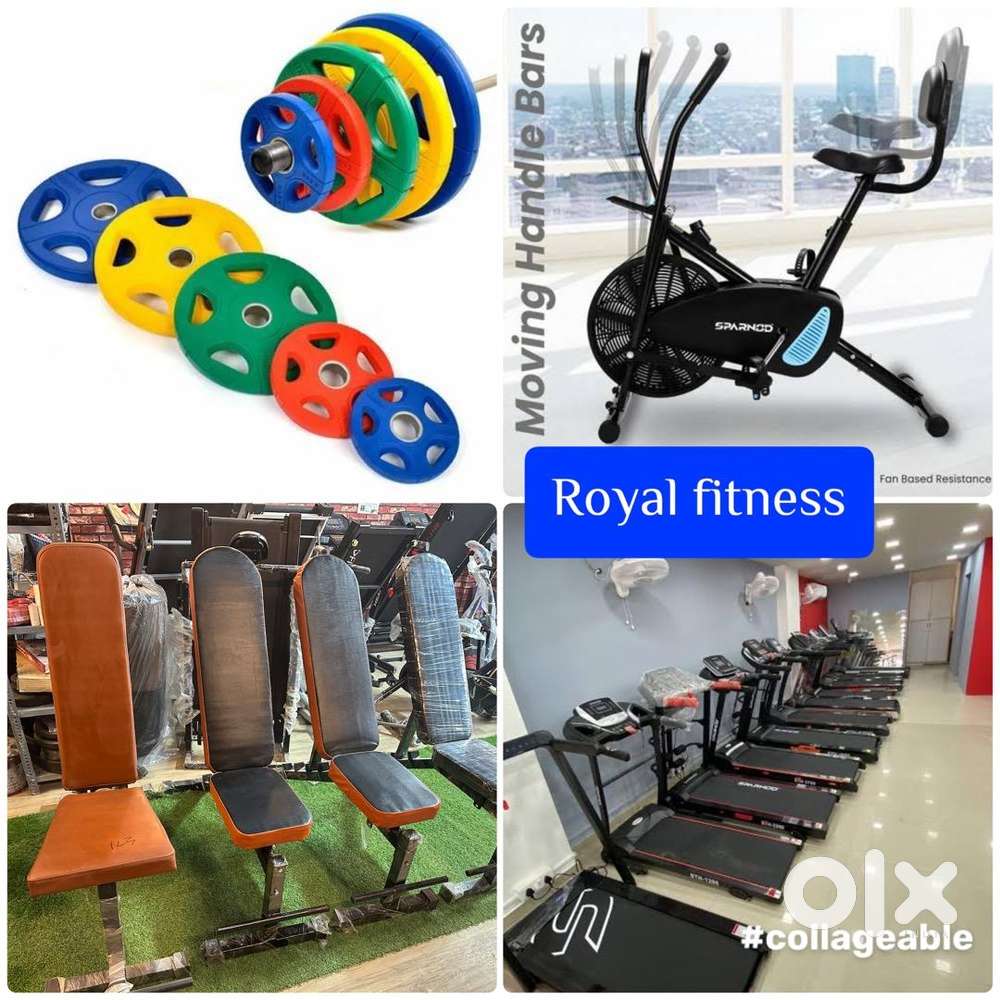 All gym equipment exercise cycle and treadmill available