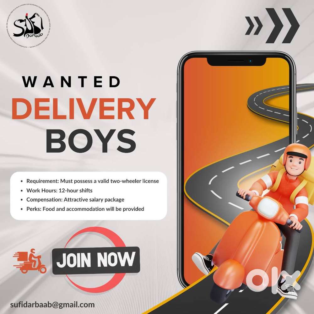 Urgent vacency For Delivery Boys @ calicut