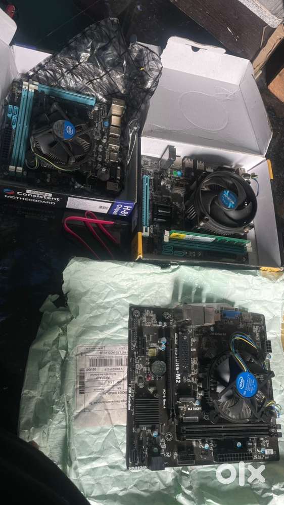 All type of mother boards , processor , ram , hard disk , laptop , pc