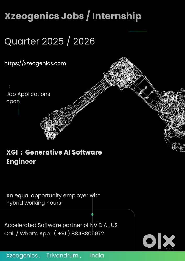 AI Software Engineer for Trivandrum firm .