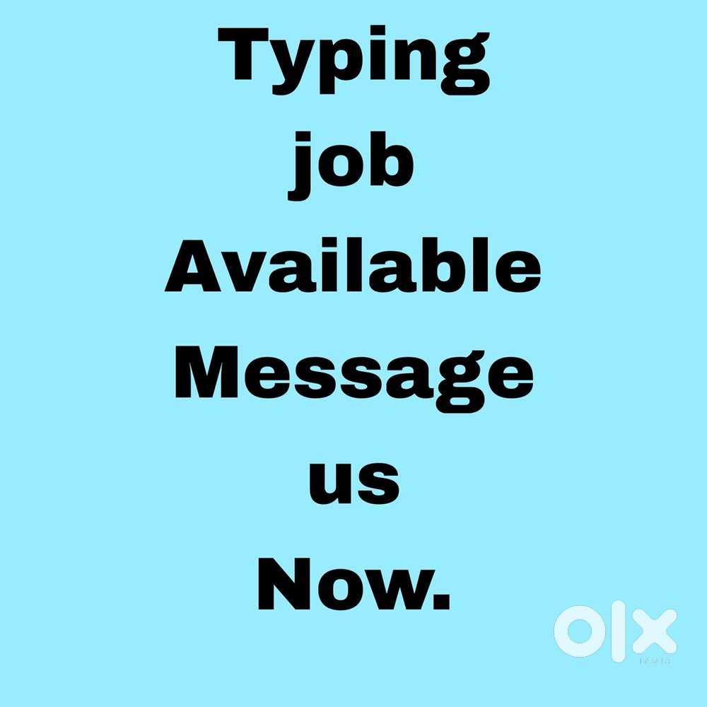 Typing jobs vaccancy