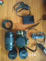 Canon EOS 200D with 3 lens and other equipments