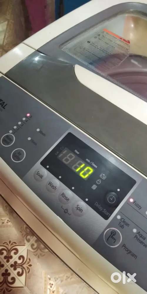 Samsung full automatic washing machine 6.2 kg loaded running condition