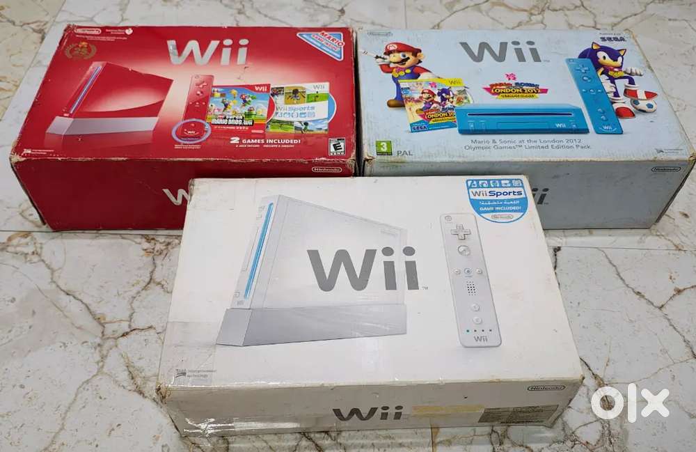 Nintendo Wii Console Bundle  Boxed   Wii Sports & Games Included