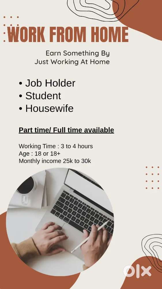 WORK FROM HOME (Part Time)
