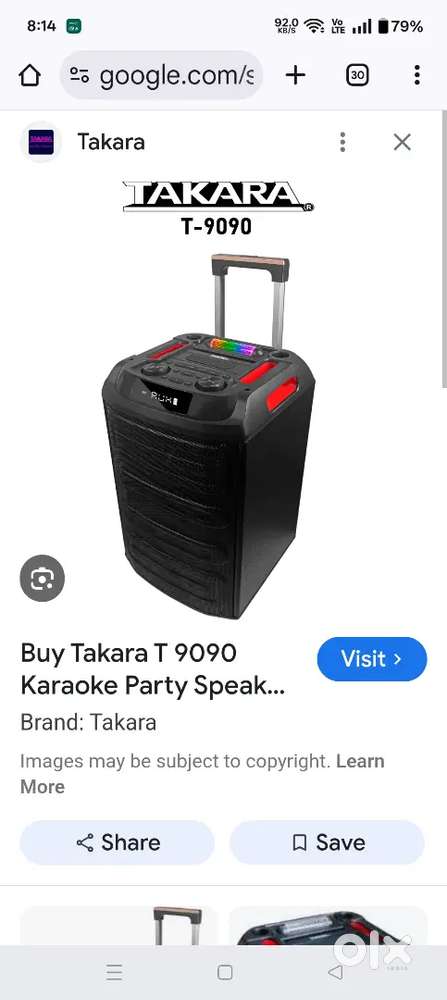 Takara 9090 karoake speaker