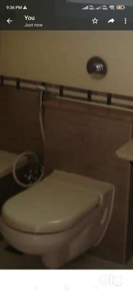 New Wall mounted Commode & Wash Basin( brand - Hindware)