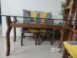 Pure sag wood dining table set