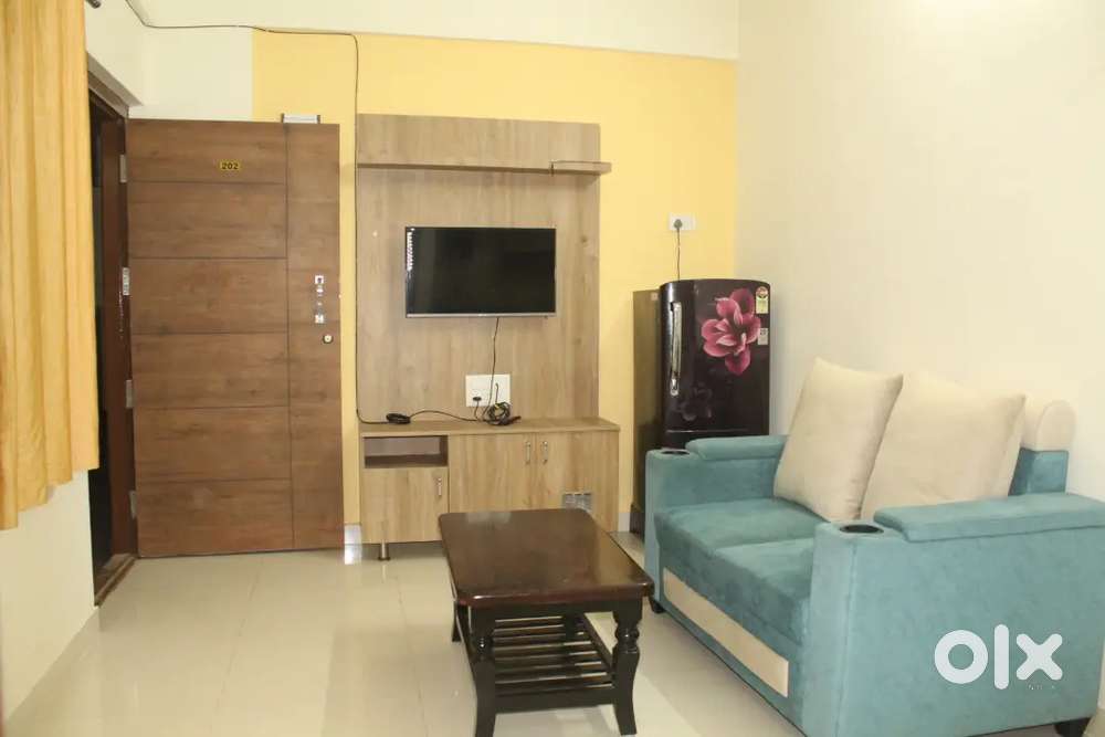 Furnished 1-BHK Flat with  car parking