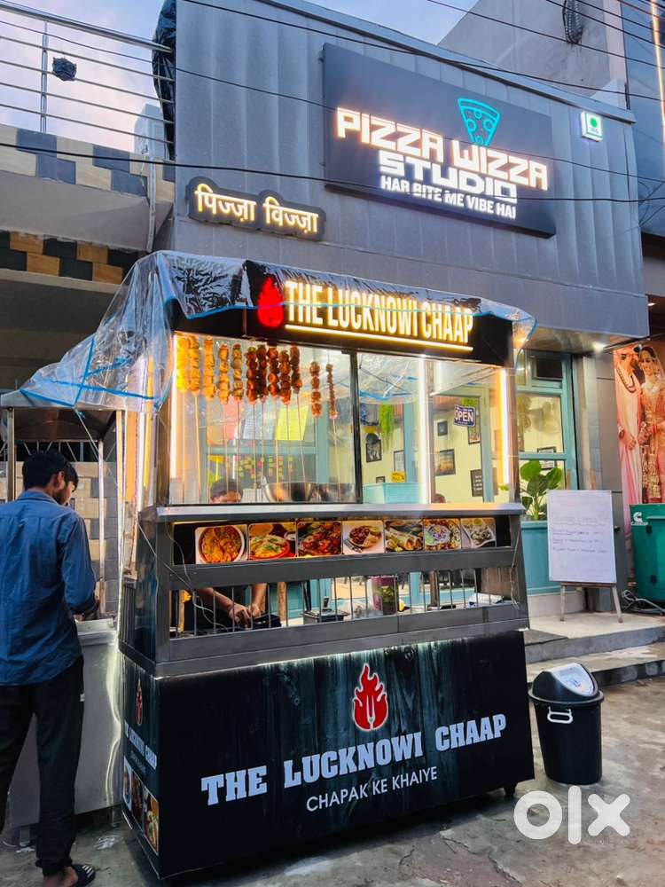 Chaap or Chinese counter , Makeline , hot plate , gas bhatti , chimney