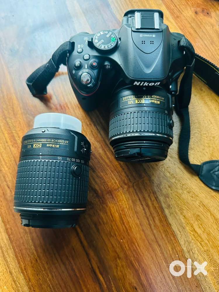 Nikon D5200 with twin lens kit ( 18-55mm + 55-200mm)