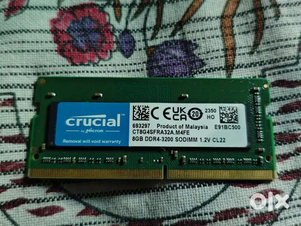 Crucial ,Sk hynix ram 8gb 3200mhz laptop ram