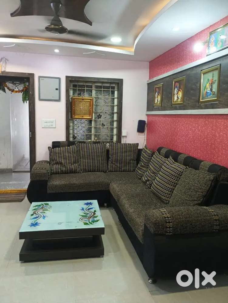 L shape sofa set