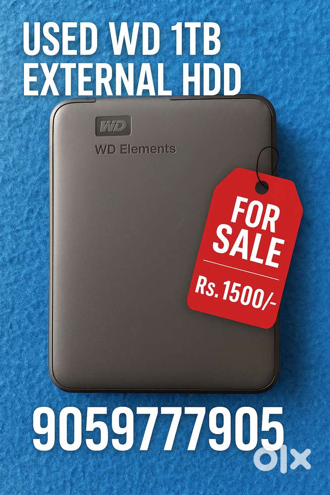 1TB WD External Hard Drive – Portable -
