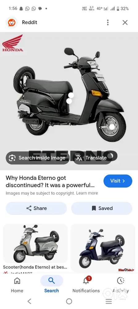 Honda eterno 150 black fully essesris