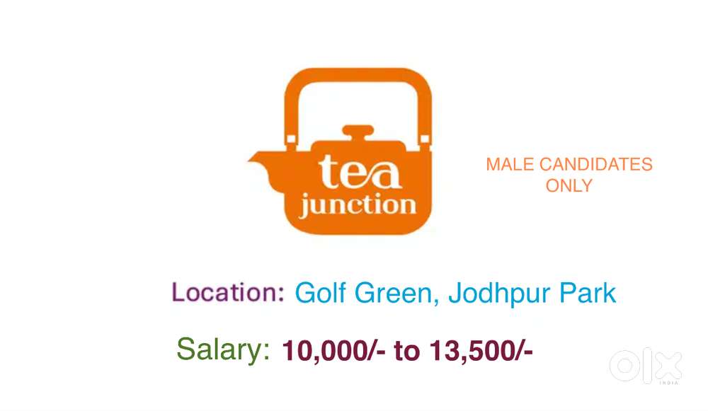 Hiring Full Time Male Staff in Our GolfGreen and Jodhpur P