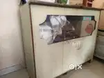 Wooden shop counter