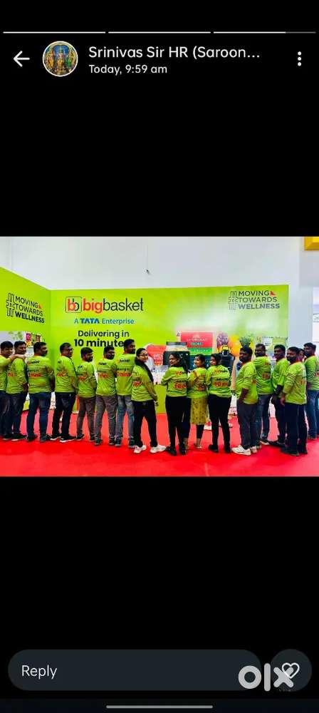 BB wanted Segregators at (KOMPALLY) salary [18k to 20k] per month