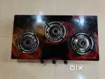 Gas stove 3 glass burner(Nicky tasha)