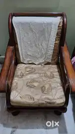 Segun Wood Sofa set ,(3 pices)