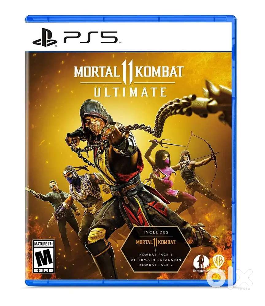 PS5 disc mortal kombat 11 ultimate with kombat pack1 and 2
