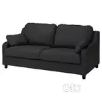 2 seat sofa (grey, ikea)