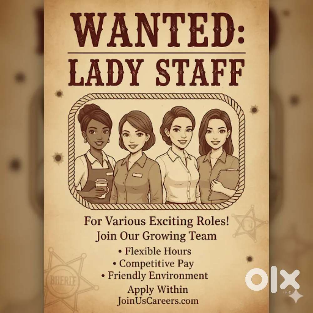 Looking for lady staff