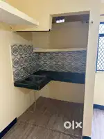 One room set kitchen with attached bathroom
