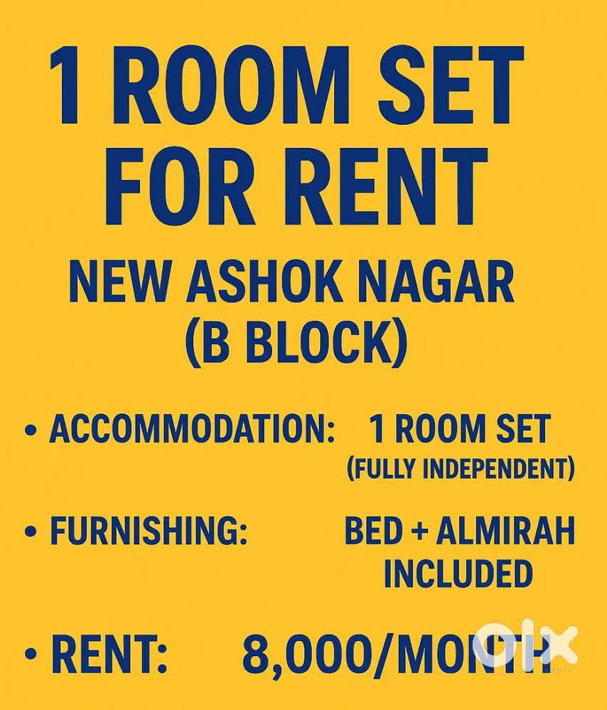 ONE ROOM SET FOR RENT