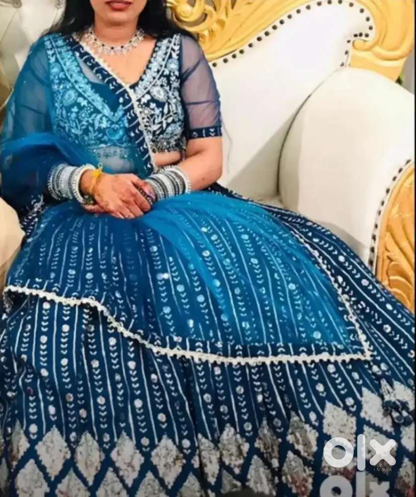 Blue lehnga choli