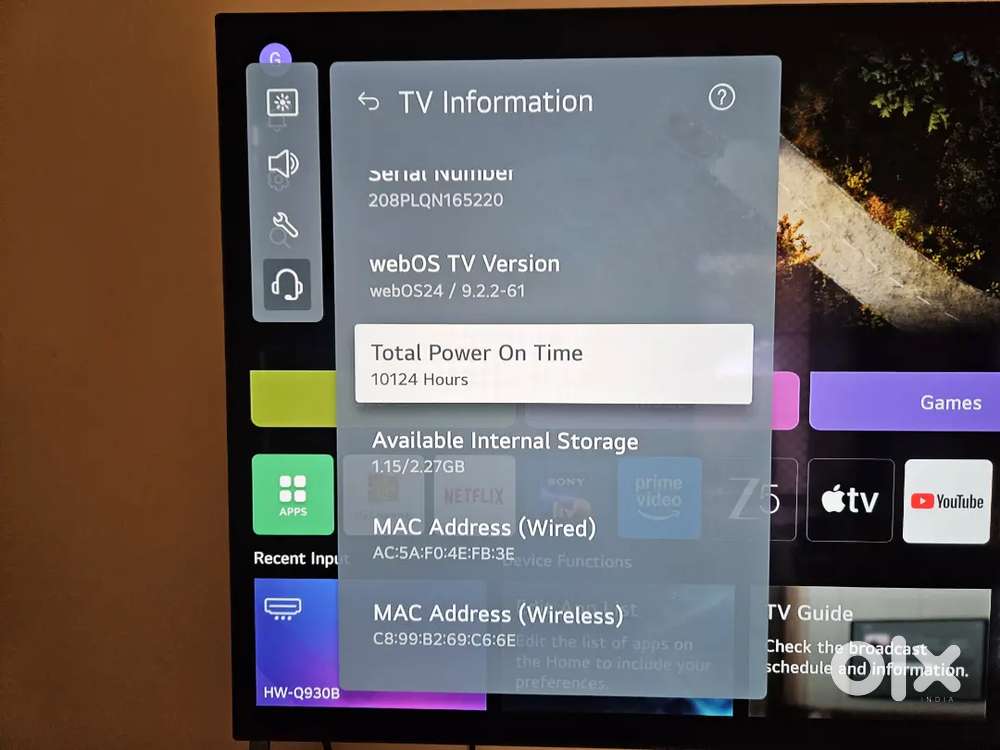 LG 48″ OLED A2PSA Smart TV – Excellent – ₹40,000