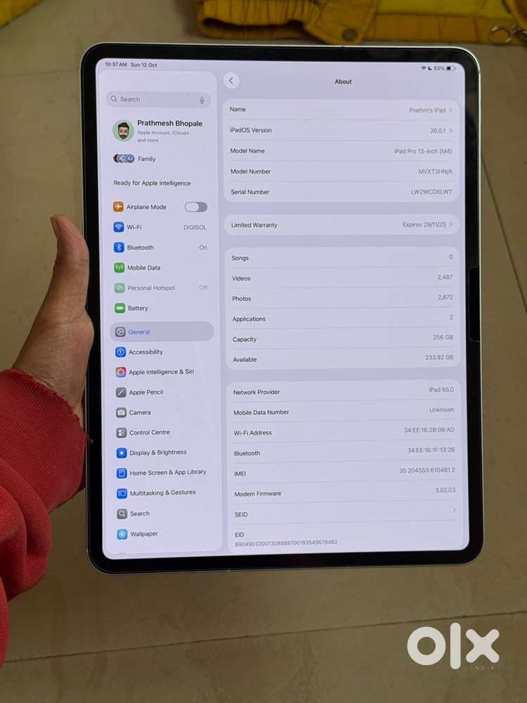 iPad Pro 13’’ M4 Chip 256 WiFi + CEL