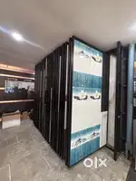 Metal tiles display stand