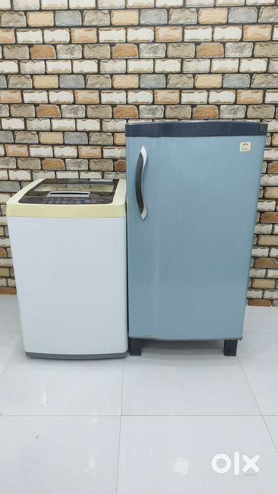 Godrej 221 liters single door fridge for sale with lg washing machine