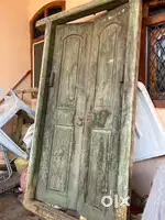 Old wooden door