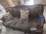 5 Seater Sofa with Glass Table