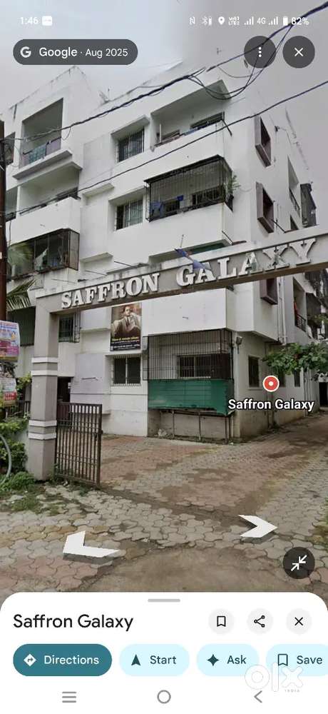1 Bhk flat Saffron society clean society bhavsinghpura