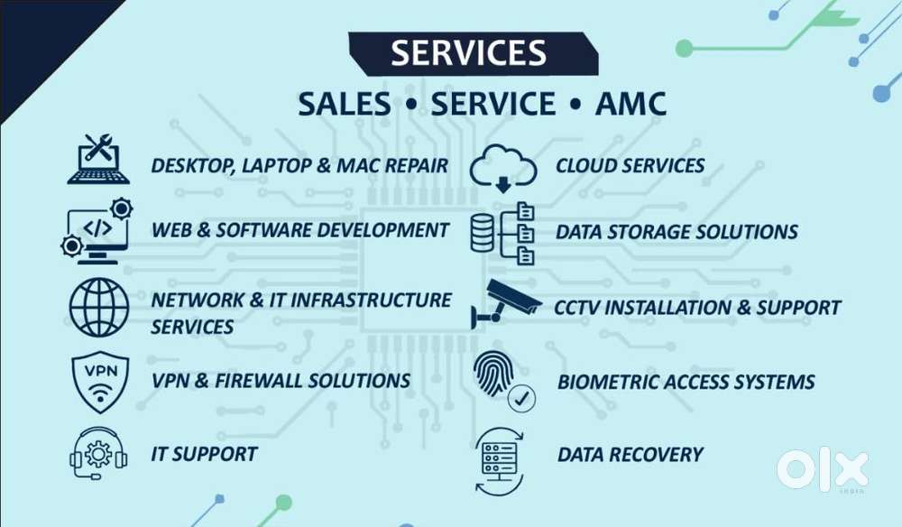 Full-Spectrum IT Services – Repair, Cloud, CCTV, Network & AMC