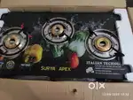 Brand New Surya Apex 3-Burner Gas Stove – Auto Ignition technology