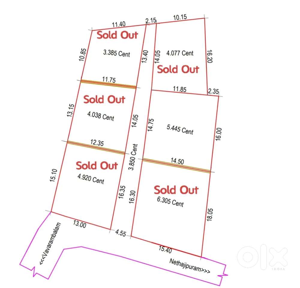 5.445Cent House plot for sale Near Pothencode