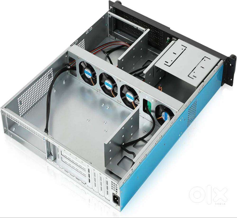 2U Compact Rackmount ATX Server Chassis ATX Power Supply Compatible