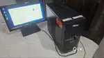 Desktop Computer CPU and Monitor
