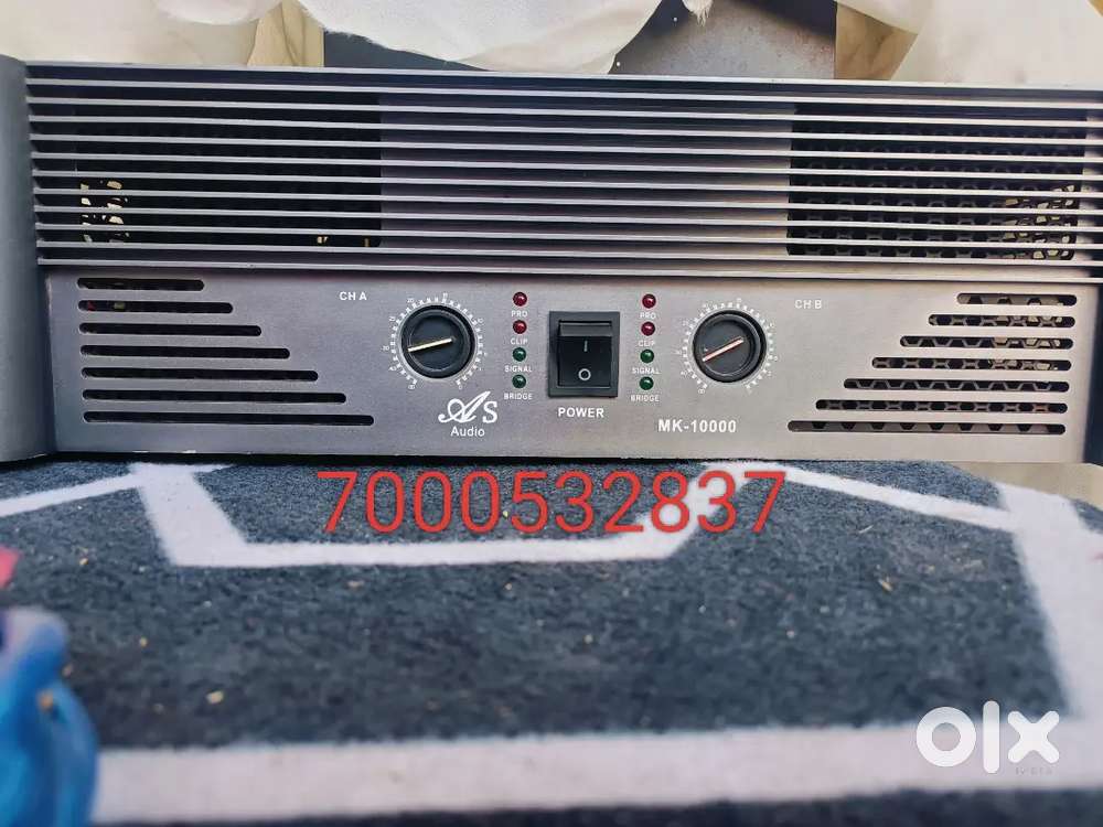 Amplifier 5000 watt with crossover