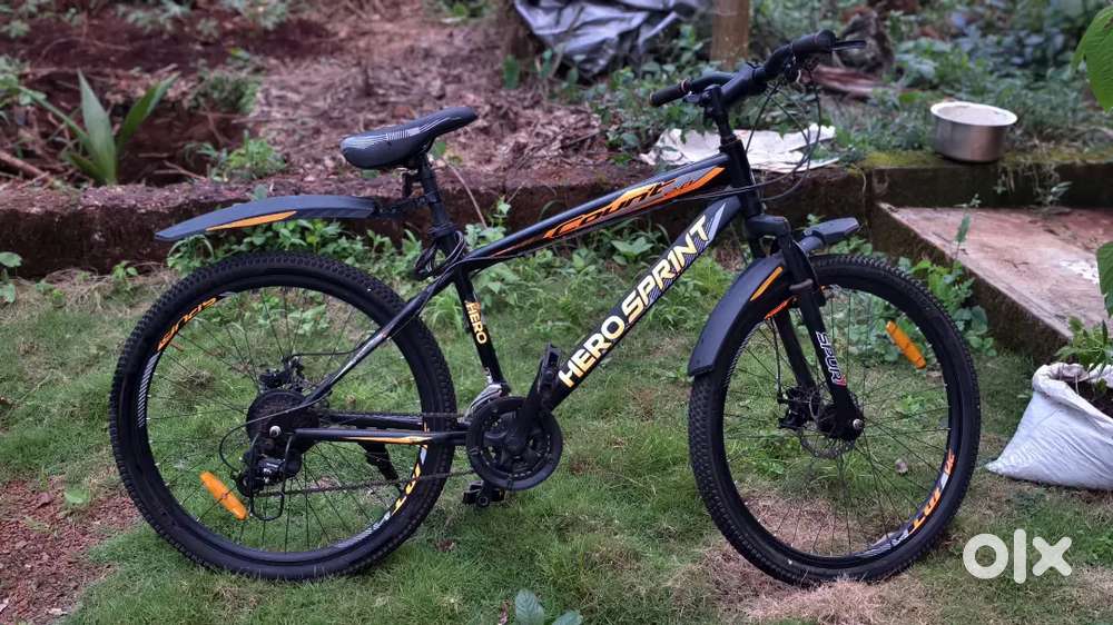 Hero sprint Gear Cycle (21 speed) with dual disk brakes and suspension