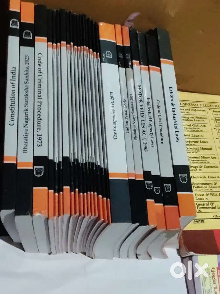 AIBE - 25 Bare Act (professionals) set without notes and AIBE Guide