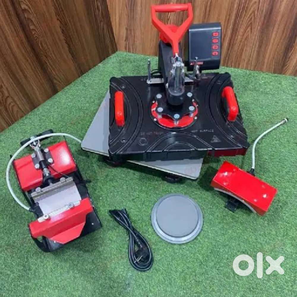 5 in 1 tshirt printing machine