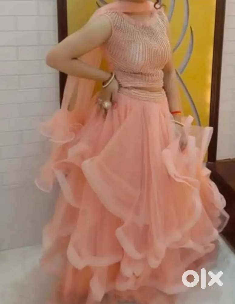 Western dress (baby pink colour)